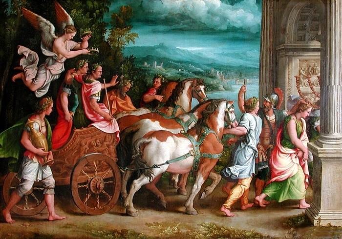 Giulio Romano The Triumph of Titus and Vespasian Germany oil painting art